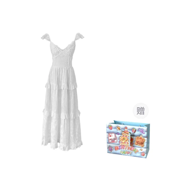 TWOPLUMGIRLS Sleeveless Dress Women's White-0