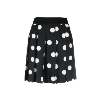 MSGM Polka Dot Pleated Mini Skirt
