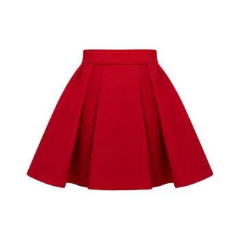 BALMAIN Casual Short Skirts Women's Red
