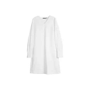 ELLE Long Sleeved Dresses Women's White