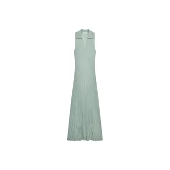 ZARA Sleeveless Dress Women's Lake Green