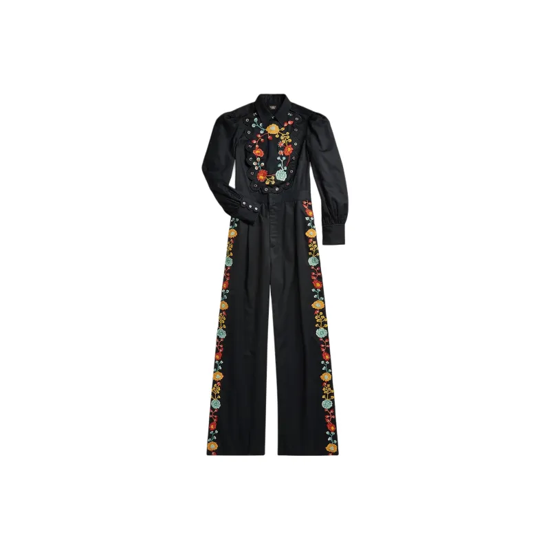 DOUBLE RL Jumpsuit Women's Black-0