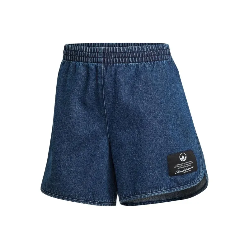 Adidas Denim Shorts Women's Blue-0