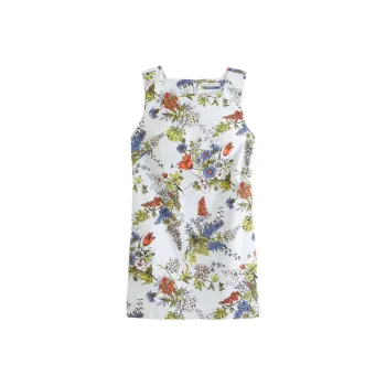 Abercrombie＆Fitch Sleeveless Dress Women's Blue Floral