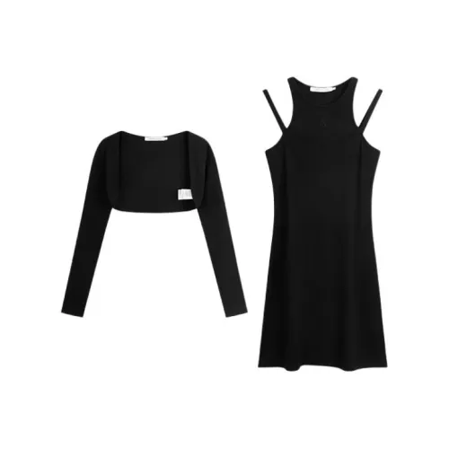 CALVIN KLEIN Skirt Set Women's Space Black