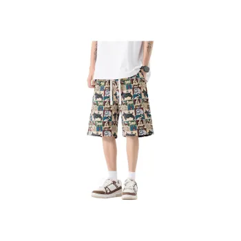 FRQ Casual Shorts Unisex Embroidery Dog