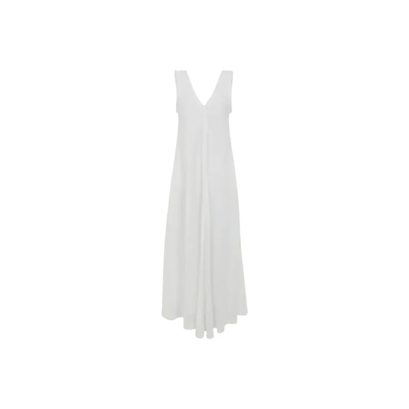 PAROSH SS25 Sleeveless Dress Women's White-0