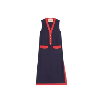Valentino Viscose Linen Midi Dress