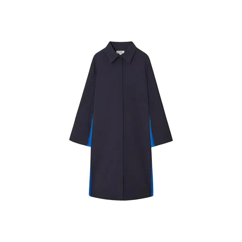 COS Long Sleeved Dresses Women's Navy Blue-0