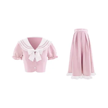 Blovelan Skirt Set Women's Pink