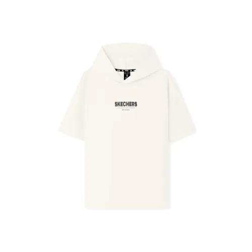 Skechers T Shirt Unisex Marshmallow White