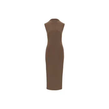 ARITZIA Wilfred Botanist Dress Sleeveless Dress Women's Cocoa Bean