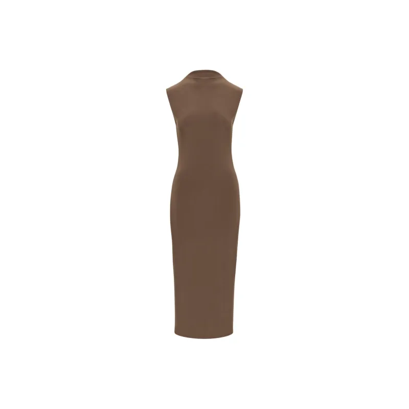 ARITZIA Wilfred Botanist Dress Sleeveless Dress Women's Cocoa Bean-0