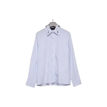 RAYSHOW Shirts Men Blue