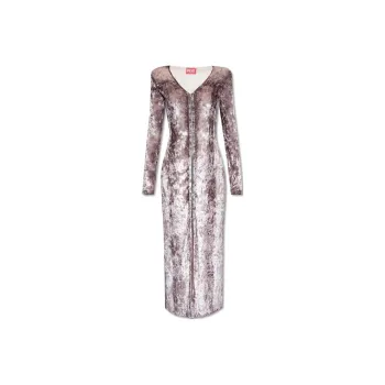DIESEL D-Martel V-Neck Midi Dress