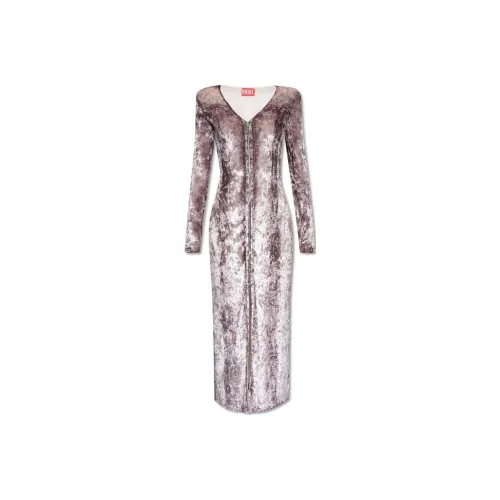 DIESEL D Martel V Neck Midi Dress