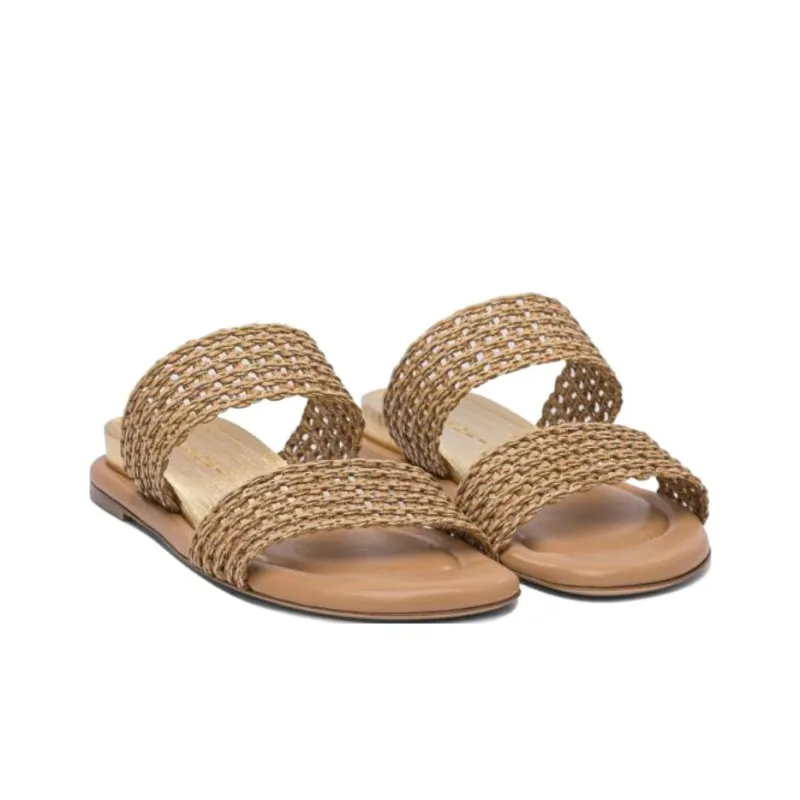 Casadei Slip Resistant Slide Slippers Women's Gold-2