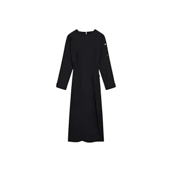 Massimo Dutti Long-Sleeved Dresses Women's Black