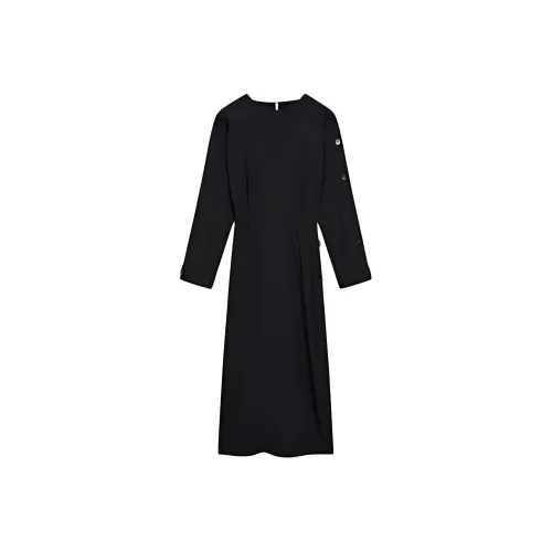 Massimo Dutti Long Sleeved Dresses Women's Black