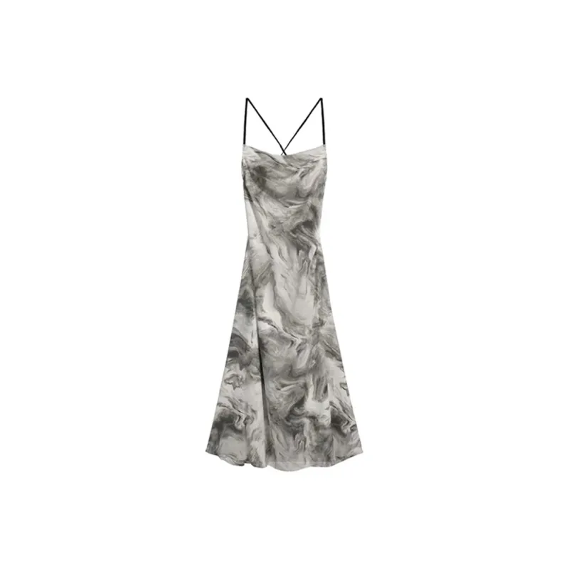 Incolore Slip Dress Women's Ink Splatter-0