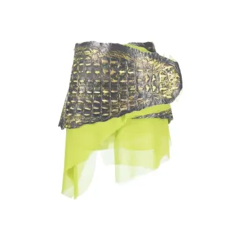 DIESEL Casual Short Skirts Women's Black Yellow