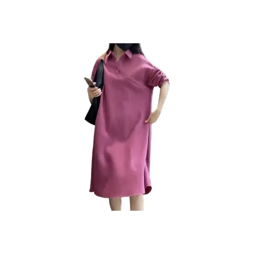 Mapping Long Sleeved Dresses Women's Pink