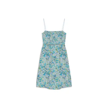 MC2 Saint Barth Hawa Smocked Embroidery Mini Dress