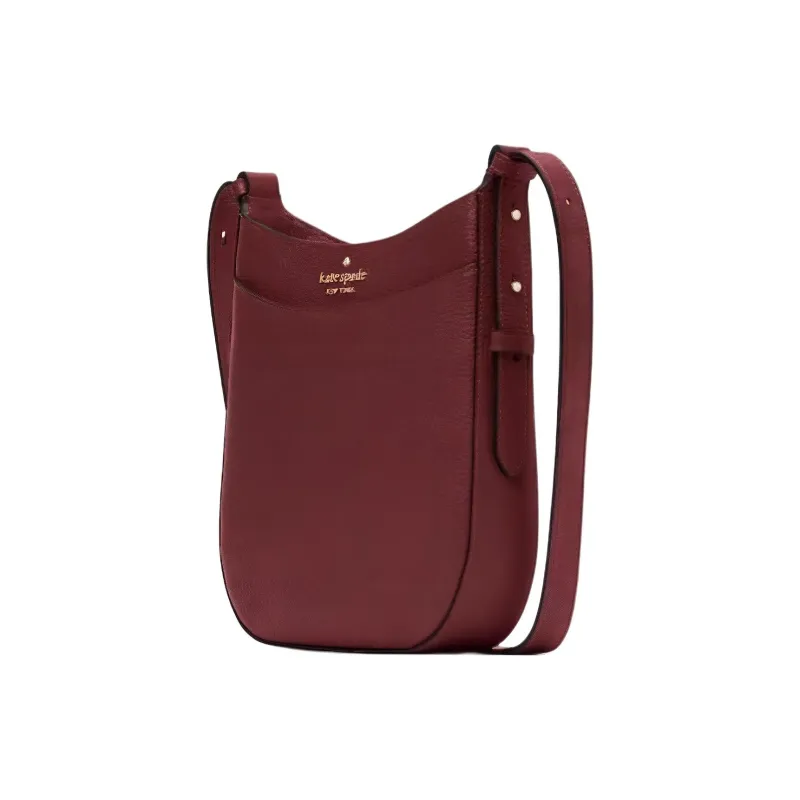 Kate Spade Leila Litchi Grain Leather Shoulder Bag Crossbody Bag Women's Cherry Wood Color-1