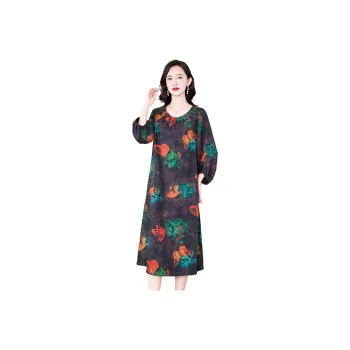 Yi Mengyuan Silk Short Sleeved Dress Women's
