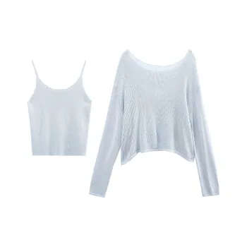 A Paradise For Awakening Casual Suit Women's Blue