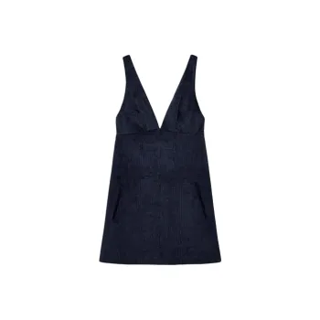 ZARA Sleeveless Dress Women's Dark Blue