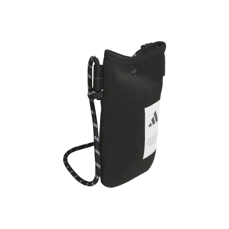 Adidas Polyester One Shoulder Crossbody Cell Phone Pouch Trumpets Unisex Black-1