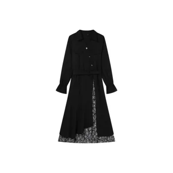 COVT Long Sleeved Dress Women's Black