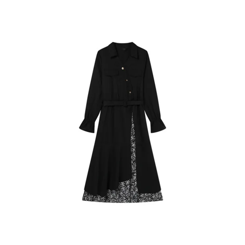 COVT Long Sleeved Dress Women's Black-0