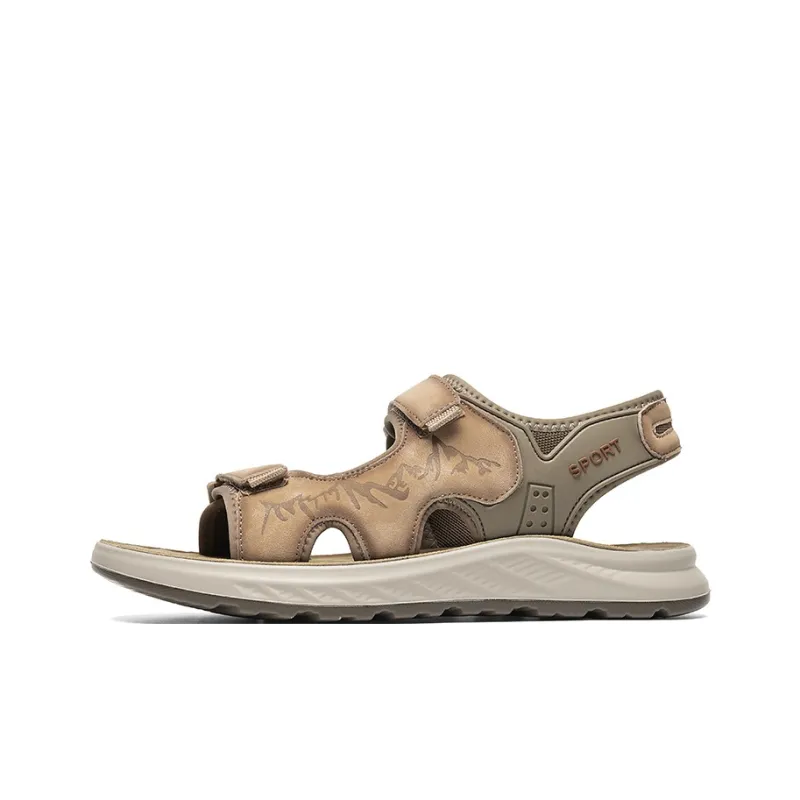 GESENLANG Beach Sandals Men Sand/Gray-0