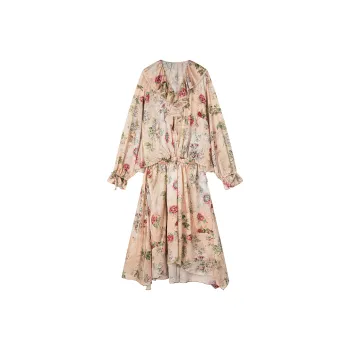 UOOYAA Long Sleeved Dresses Women's Print