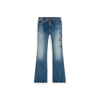 Polo Ralph Lauren Naiomi Glasses FW24 Jeans Women's Washed Blue