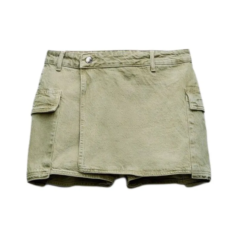 ZARA Casual Shorts Women's Khaki-0