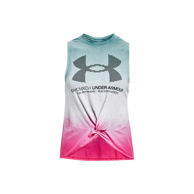 Under Armour Sleeveless Sports Shirts Women's Vintage Green-0