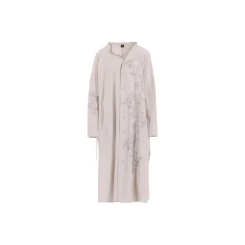 Yohji Yamamoto Y's SS25 Long Sleeved Dress Women's Light Gray