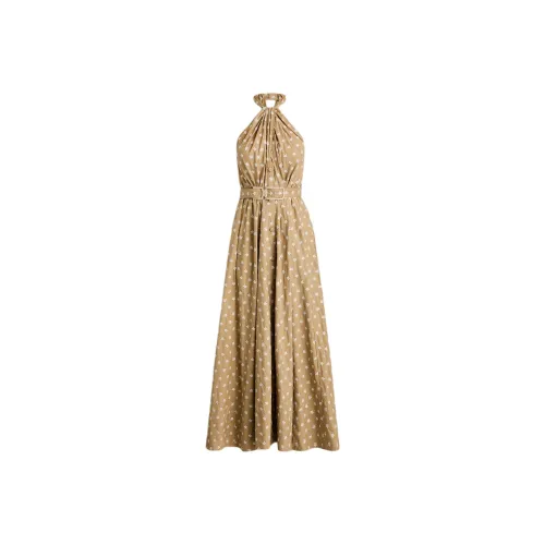 SCANLAN THEODORE SS25 Embroidered Cotton Dress Sleeveless Dress Women's Beige White/Ecru