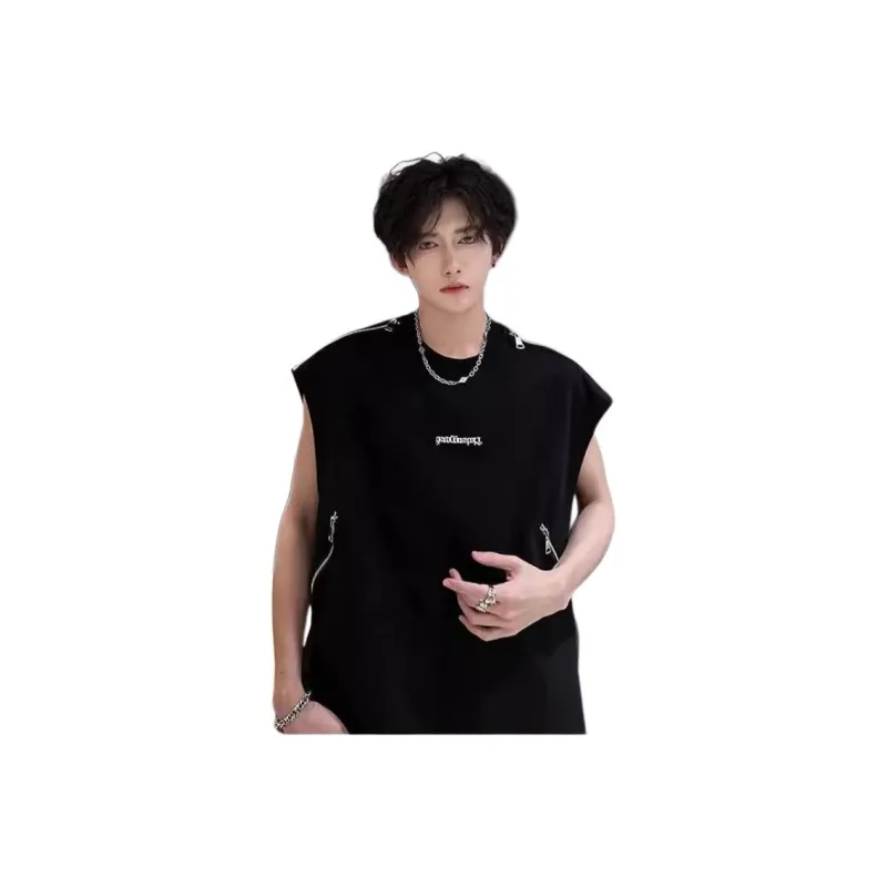 DUATOGE Tank Tops Men Black -3