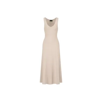 EMPORIO ARMANI Seamless Links stitch Knit Long Dress