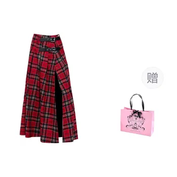 Spicy Gals Casual Long Skirt Women's Red