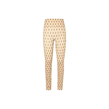 MLB Old Flower Sports Pants Women's Apricot