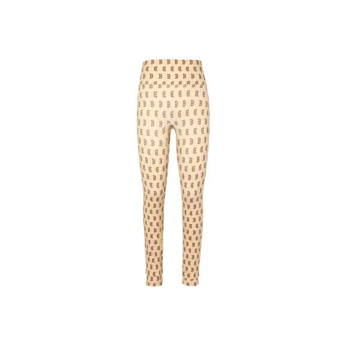 MLB Old Flower Sports Pants Women's Apricot