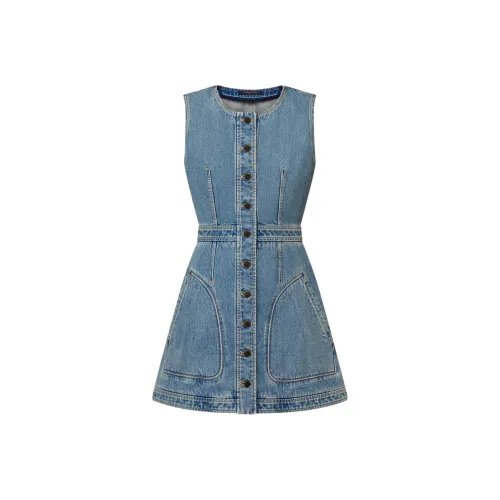 LOUIS VUITTON SS25 Women's Nautical Collection Sleeveless Dress Women's Blue