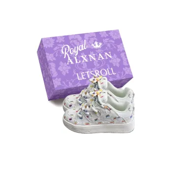Alxnan Low Top Skateboard Shoes Women's Rainbow