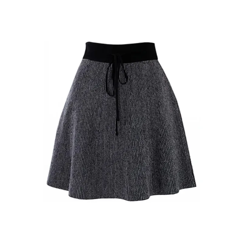 SOON FLOWER Casual Short Skirts Women's Black-0