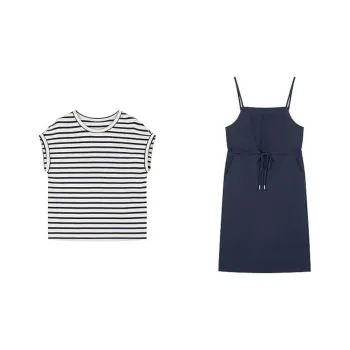 Mo Han Yi Mei Skirt Set Women's Navy Blue